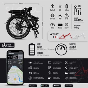 Smartbike legend siena 13ah noir