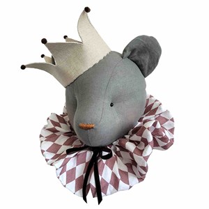 Trophée mural ours charles en lin