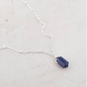 Collier pendule lapis lazuli