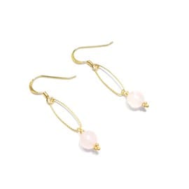 Boucles d'oreilles cunhatã quartz rose