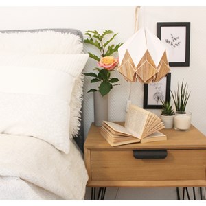 Suspension origami en ecowood - taille s