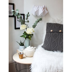 Applique murale origami en papier