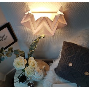 Applique murale origami en papier