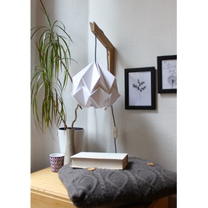 Applique bois suspension origami