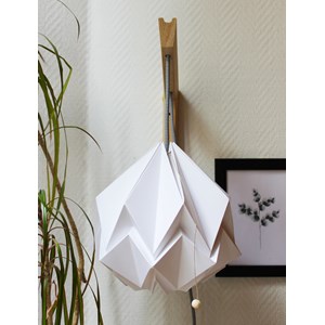 Applique bois suspension origami