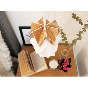Applique petite suspens origami ecowood