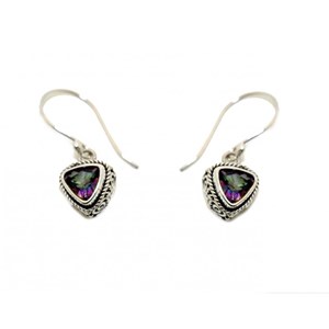 Boucles d'oreille topaze mystique