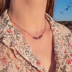 Collier piana en pierres jaspe
