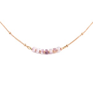 Collier piana en pierres améthyste
