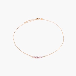 Collier piana en pierres améthyste