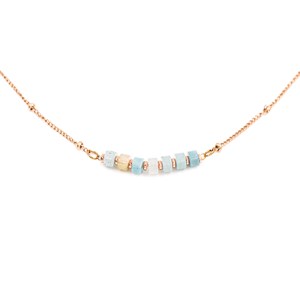 Collier piana en pierres amazonite