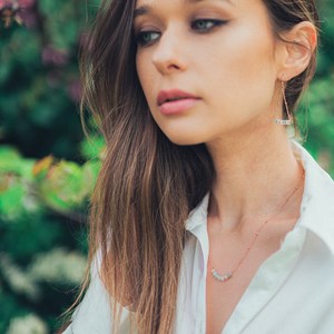 Collier piana en pierres amazonite