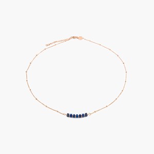 Collier piana en pierres lapis-lazuli