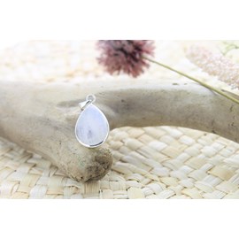 Pendentif goutte pierre de lune & argent