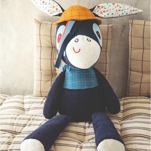 Peluche ignace l'âne 50 cm