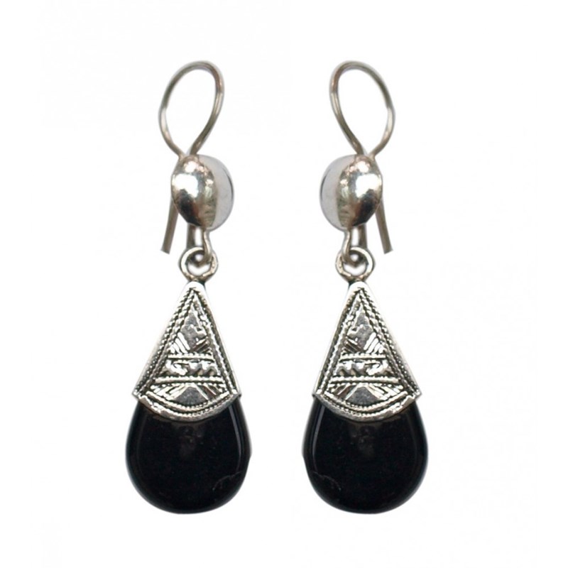 Bijoucolor - Boucles d'oreille argent ethnique