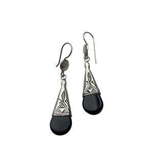 Boucles d'oreille argent ethnique