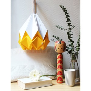 Suspension origami bicolore - taille m