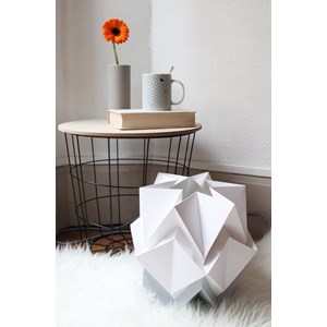 Lampe de table origami bicolore taille m