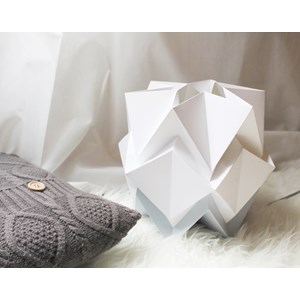 Lampe de table origami bicolore taille m