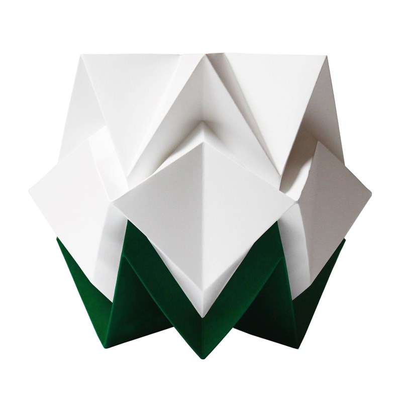 Tedzukuri atelier - Lampe de table origami bicolore taille m