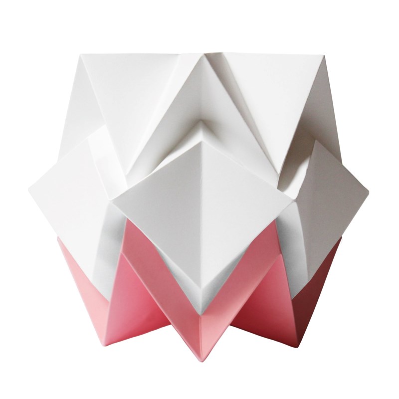 Tedzukuri atelier - Lampe de table origami bicolore taille m