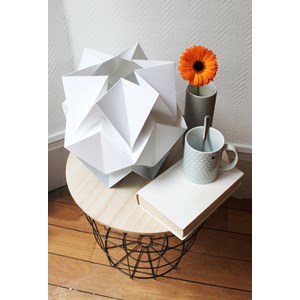 Lampe de table origami bicolore taille m