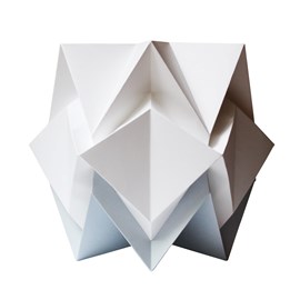 Lampe de table origami bicolore taille s