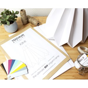 Suspension origami en papier - kit diy