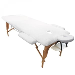 Drap-housse polaire pour table massage