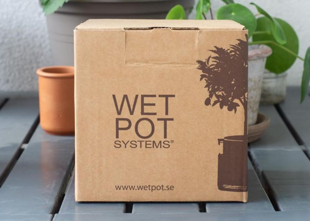 Mon petit coin vert – Pot à réserve d’eau en céramique Mon petit coin vert – Pot à réserve d’eau en céramique