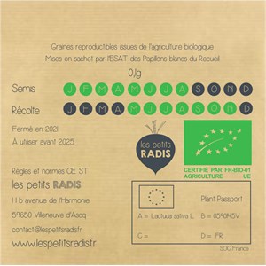 Mini kit de graines bio de laitue