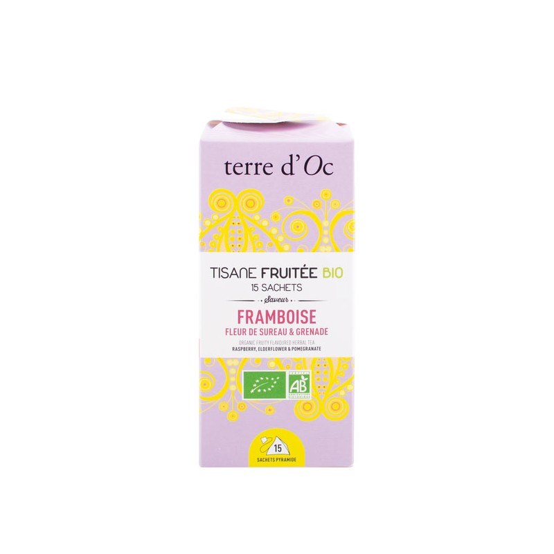 Framboise, fleur de sureau, grenade