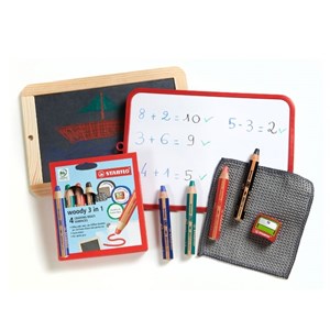 4 crayons stabilo woody 3en1