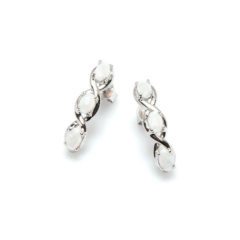 Boucles d'oreilles ambre argent