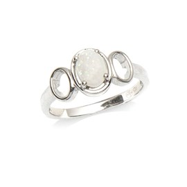 Bague opale argent