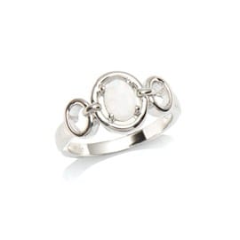 Bague opale argent