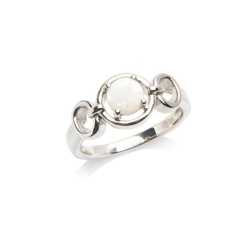 Bague opale argent