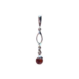 Pendentif ambre argent