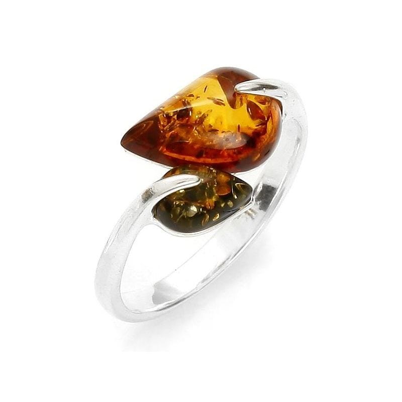 Bague ambre argent Nature D couvertes