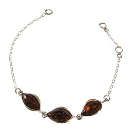 Bracelet ambre argent