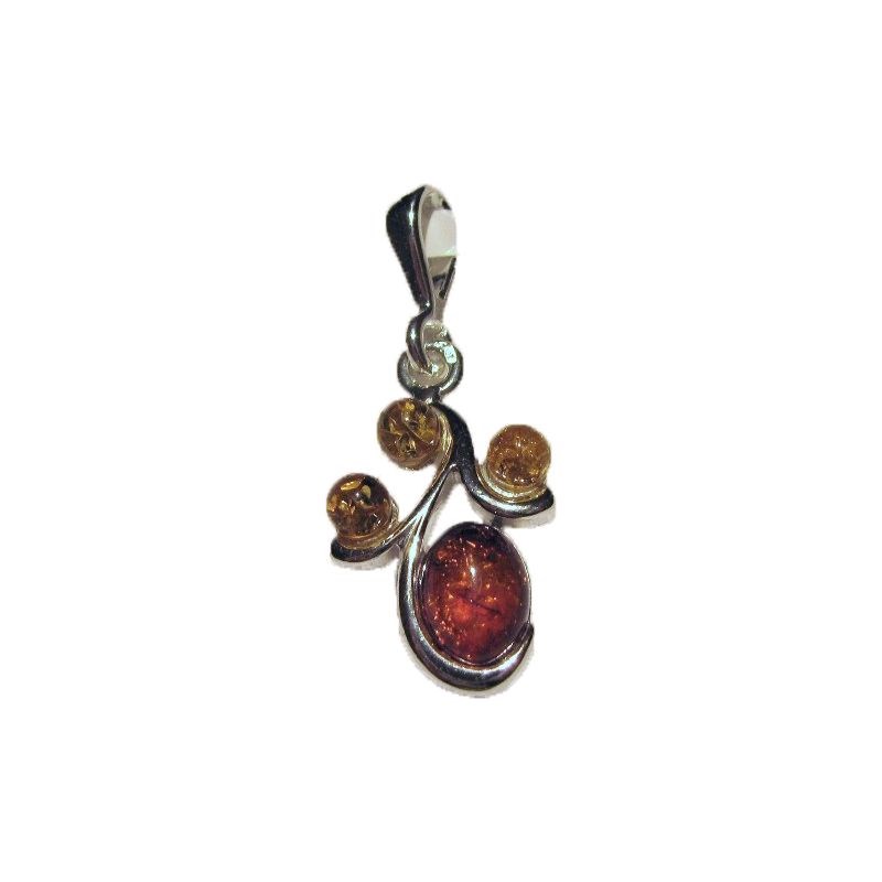 LaMaisonDelAmbre - Pendentif ambre argent