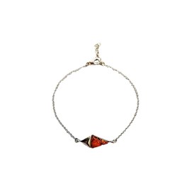 Bracelet ambre argent