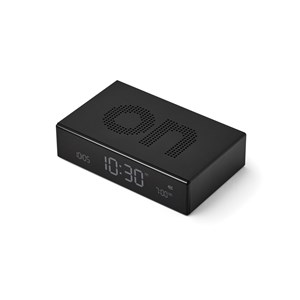 Réveil lcd réversible en aluminium