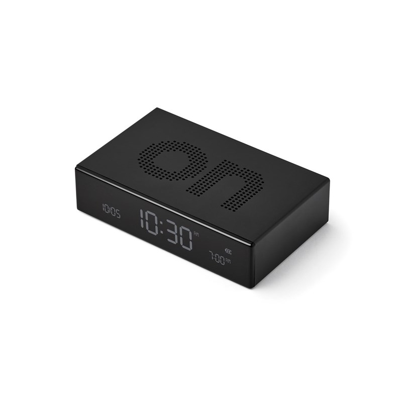 Réveil lcd réversible en aluminium