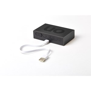 Réveil lcd réversible en aluminium