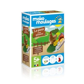 Mako moulage la poule et ses poussins