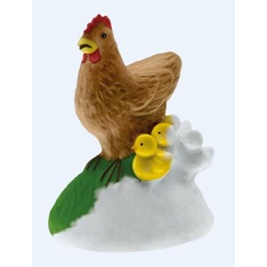 Mako moulage la poule et ses poussins