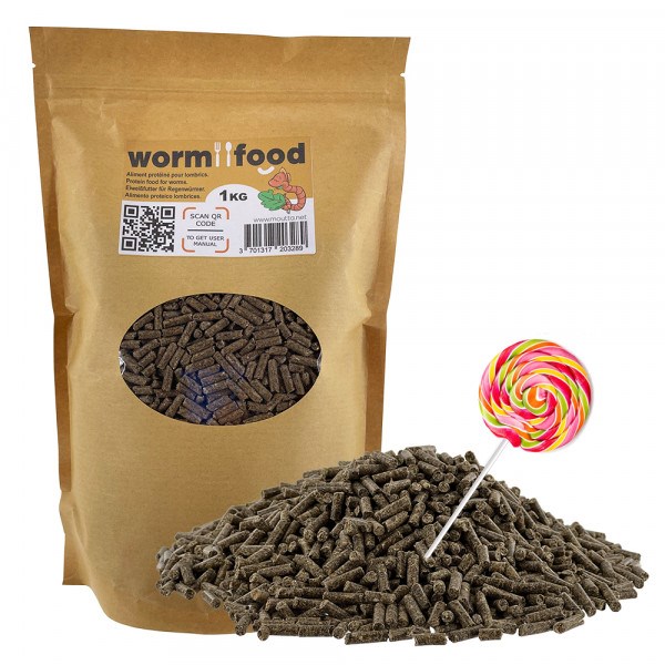 Ferme du Moutta - Wormfood 1kg, aliment protéiné pour vers