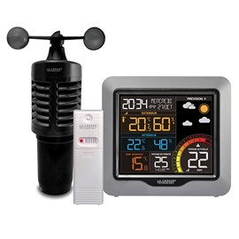 Station météo avec anémomètre grise